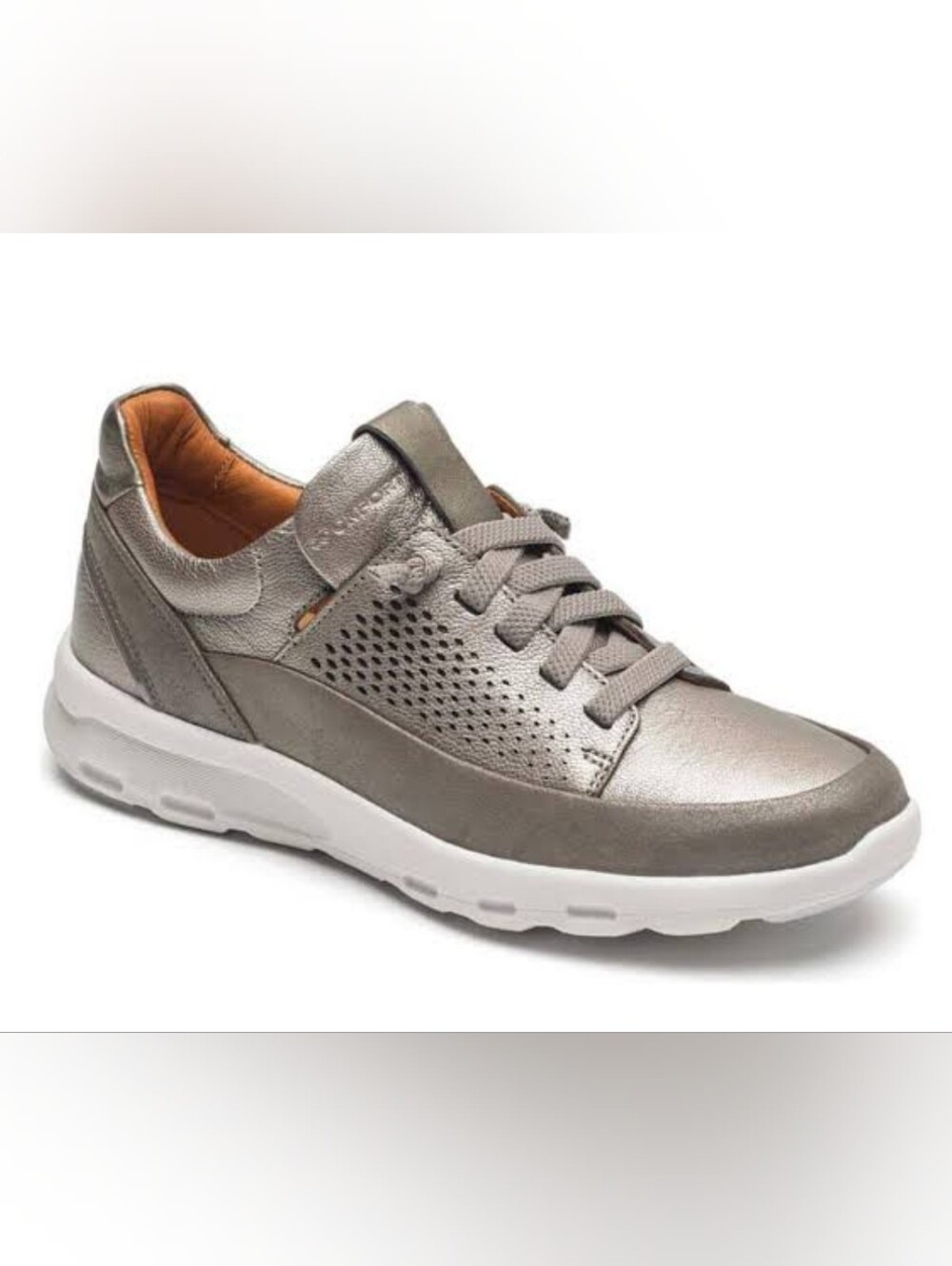 Rockport Women's Metallic Pewter Slip-On Sneaker - SIZE 11 NEW